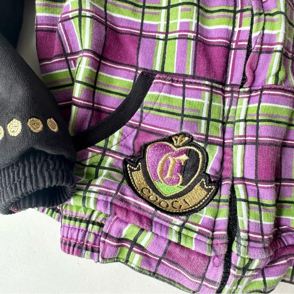 Coogi Zip-Up Plaid Jacket